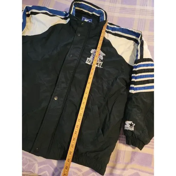 Vintage 90s Kentucky Wildcats Starter Jacket XL NCAA Basketball Football Puffer - Picture 6 of 9